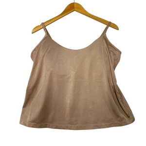 Shear Shapewear Brand built in bra Beige camisole size 44C Underwire